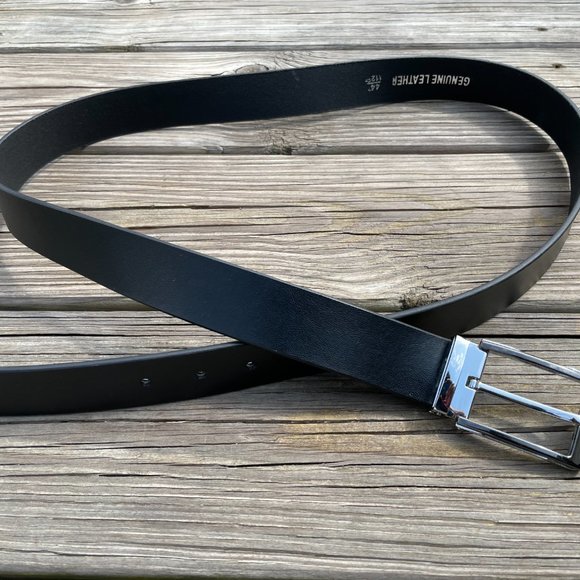 Men's Handmade Leather Belt Black Size 43/44 Handmade in Pakistan - Picture 6 of 14